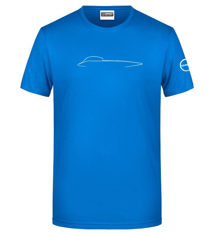 T-Shirt Cyan Herren Sonnenwagenshirt 