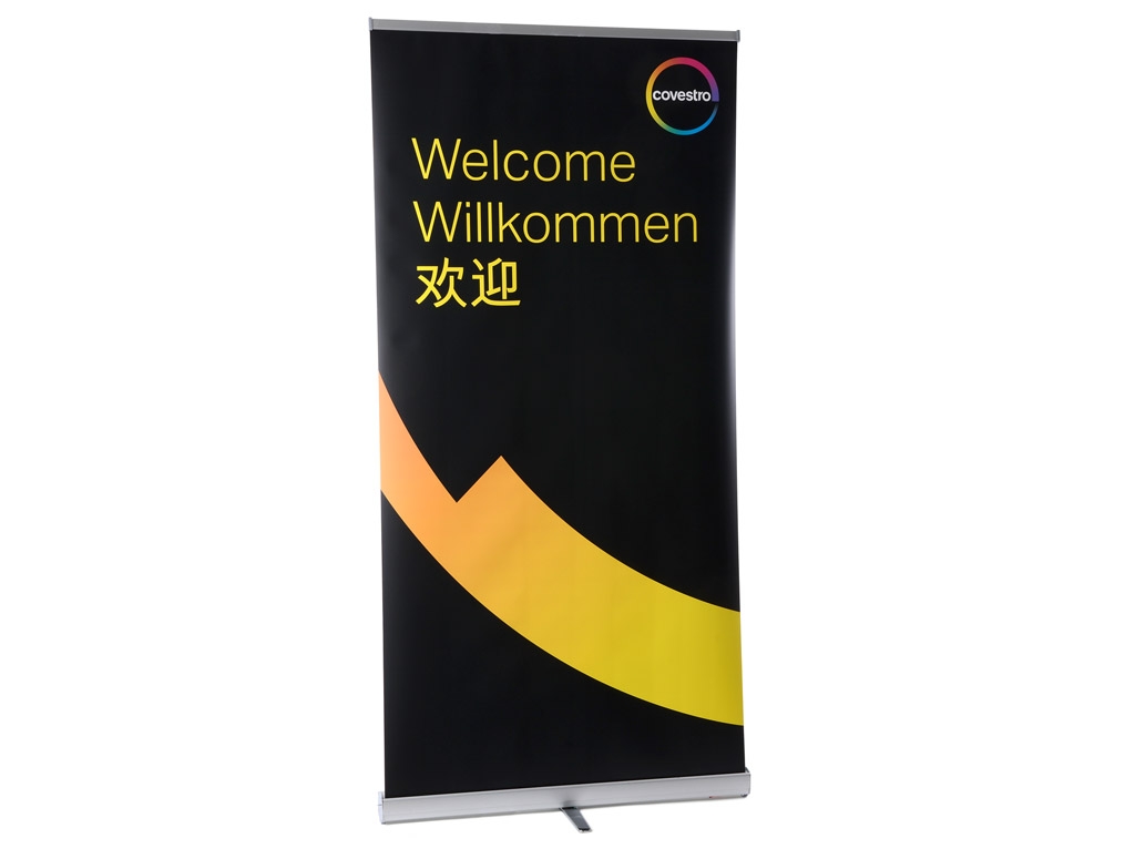 Premium Roll-Up "Welcome, Gelb"